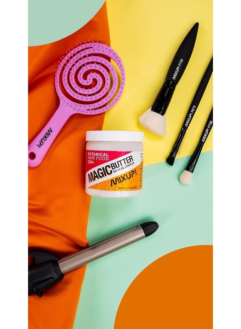 Mixup! Organic Purple Soft Touch Detangling Hair Brush for Gentle Styling - Image 5